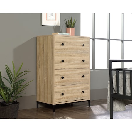 Sauder North Avenue 4-Drawer Chest Charter Oak 425010